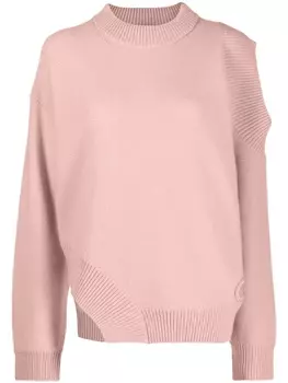 Stella McCartney кашемировый джемпер асимметричного кроя, розовый