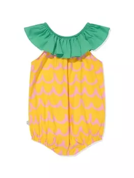 Stella McCartney Kids боди Pineapple, желтый