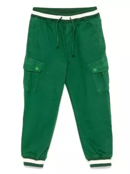 Stella McCartney Kids брюки-карго, зеленый