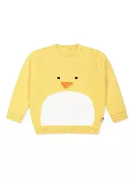 Stella McCartney Kids джемпер Chick из органического хлопка, желтый