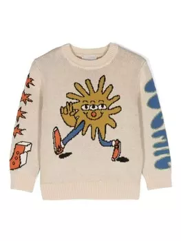 Stella McCartney Kids джемпер Cosmic Cowboy, нейтральный цвет