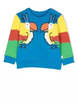 Stella McCartney Kids джемпер с графичным принтом, синий