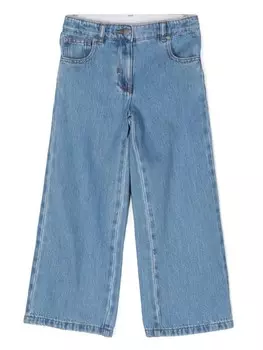 Stella McCartney Kids джинсы с нашивкой-логотипом, синий