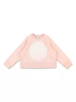 Stella McCartney Kids флисовая толстовка с логотипом, розовый