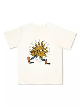 Stella McCartney Kids футболка «Космический ковбой», белый