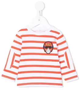 Stella McCartney Kids футболка Rad в полоску, белый