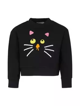 Stella McCartney Kids футболка с графическим принтом, черный