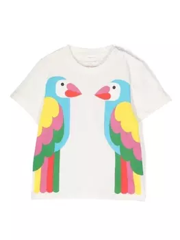 Stella McCartney Kids футболка с графичным принтом, белый