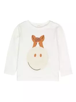 Stella McCartney Kids футболка с графичным принтом, белый