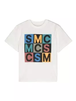 Stella McCartney Kids футболка с логотипом, белый