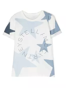 Stella McCartney Kids футболка с принтом, белый