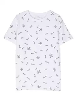 Stella McCartney Kids футболка с принтом, белый