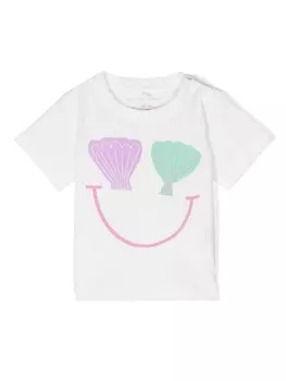 Stella McCartney Kids футболка с принтом, белый