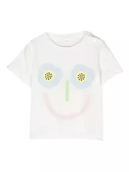 Stella McCartney Kids футболка с принтом, белый