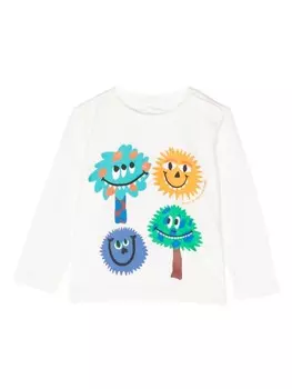 Stella McCartney Kids футболка с принтом, белый