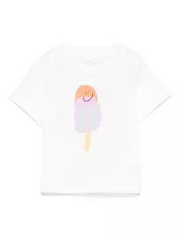 Stella McCartney Kids футболка с принтом, белый