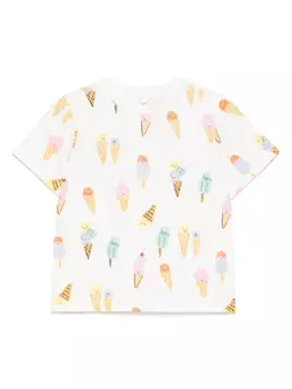 Stella McCartney Kids футболка с принтом, белый