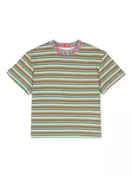 Stella McCartney Kids футболка в полоску, синий