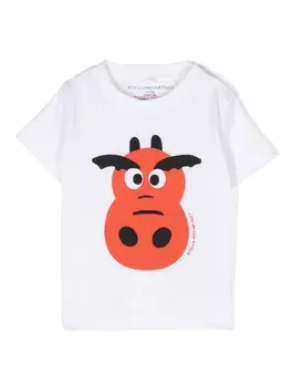 Stella McCartney Kids футболка Year Of The Dragon, белый