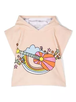 Stella McCartney Kids худи с принтом, розовый