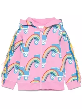 Stella McCartney Kids худи с принтом, розовый