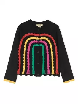 Stella McCartney Kids кардиган Rainbow Arch, черный