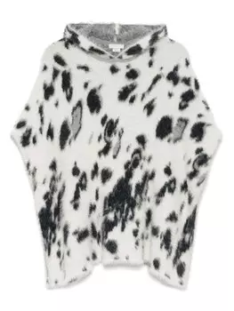 Stella McCartney Kids кейп с узором Appaloosa, белый