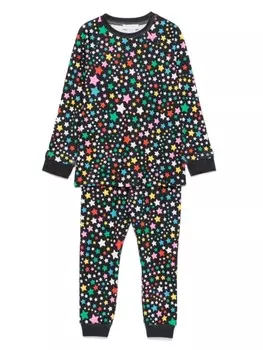 Stella McCartney Kids комплект брюк со звездным принтом, черный