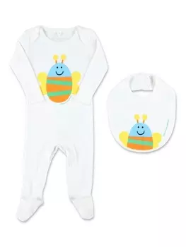 Stella McCartney Kids комплект из органического хлопка, белый