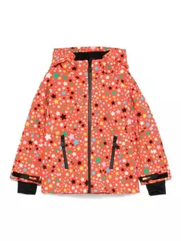 Stella McCartney Kids куртка со звездным принтом, красный
