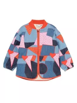Stella McCartney Kids лоскутная куртка, синий