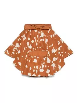 Stella McCartney Kids накидка с абстрактным принтом, оранжевый