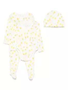 Stella McCartney Kids пижамный комплект с иллюстрацией и принтом, белый