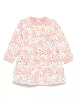 Stella McCartney Kids платье с принтом, розовый