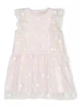 Stella McCartney Kids платье с вышивкой, розовый