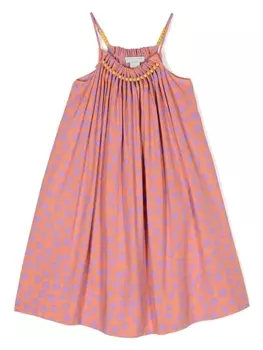 Stella McCartney Kids платье в горох, розовый