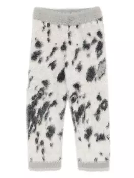 Stella McCartney Kids потертые брюки, серый