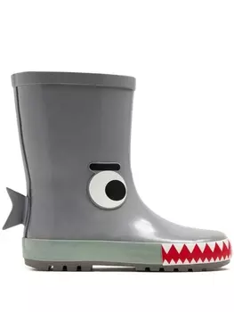 Stella McCartney Kids резиновые сапоги Shark, серый