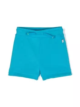 Stella McCartney Kids шорты из джерси с принтом Sunshine Sunglasses, синий