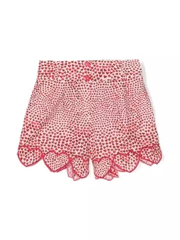 Stella McCartney Kids шорты с принтом, красный