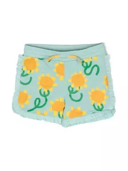 Stella McCartney Kids шорты с принтом, синий