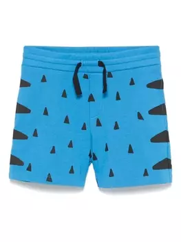 Stella McCartney Kids шорты с принтом, синий