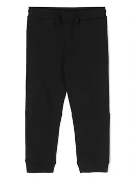 Stella McCartney Kids спортивные брюки прямого кроя, черный