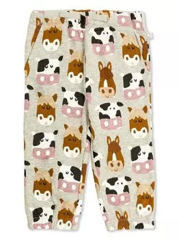 Stella McCartney Kids спортивные штаны с графическим принтом, серый