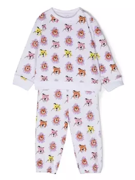 Stella McCartney Kids спортивный костюм с графичным принтом, белый