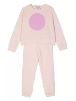 Stella McCartney Kids спортивный костюм с логотипом, розовый