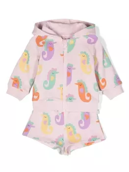 Stella McCartney Kids спортивный костюм с принтом, розовый