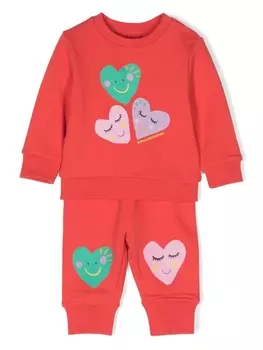 Stella McCartney Kids спортивный костюм с узором, красный