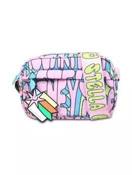 Stella McCartney Kids сумка через плечо с принтом Stella, розовый