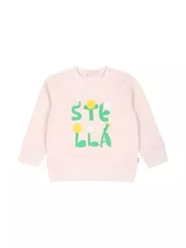Stella McCartney Kids толстовка с цветочным принтом, розовый